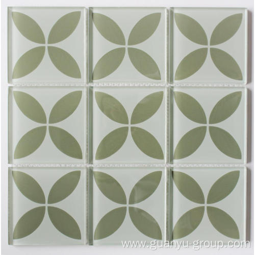 Pure Color Fashion Design Crystal Glass Mosaic